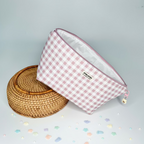 Neceser Impermeable Pañalera Vichy Rosa