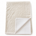 Manta Bebé Personalizada Vichy Beige