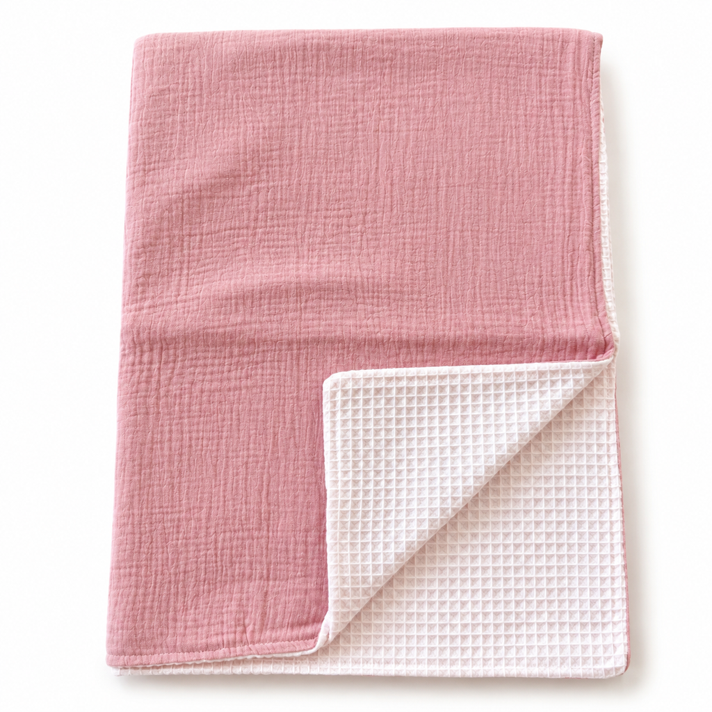Manta Bebé Personalizada Rosa Palo