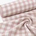Tela Seersucker de Algodón 100% Vichy Nude – OEKO-TEX®
