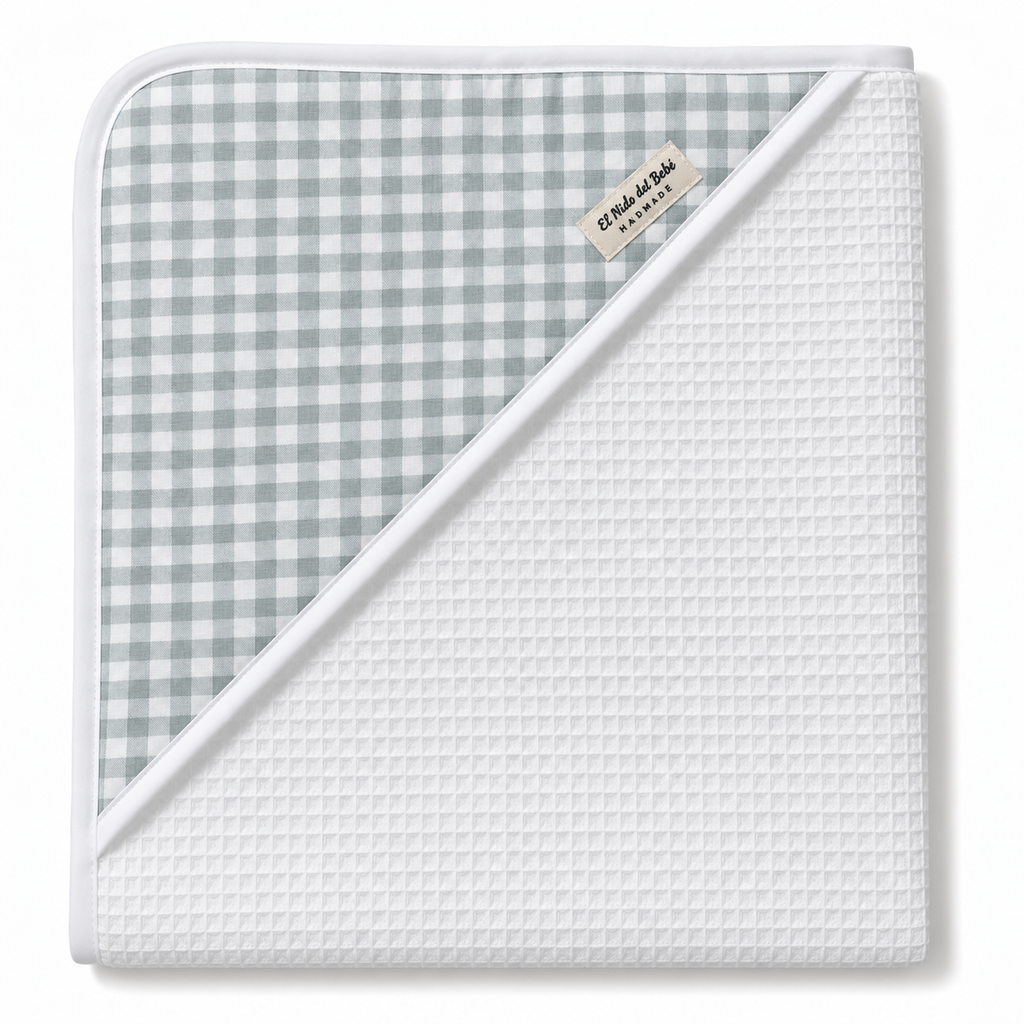 Capa de Baño Waffle Vichy Gris