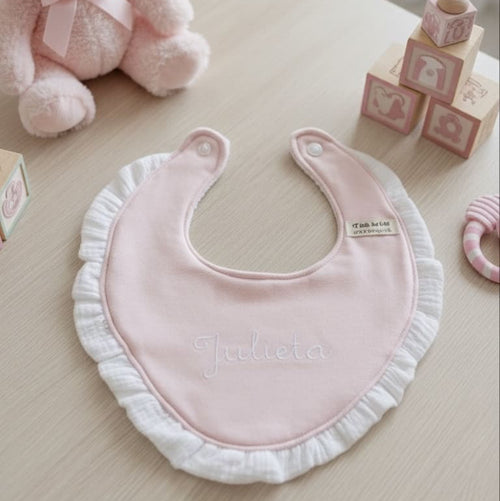 Bandana Volantes Rosa Pastel