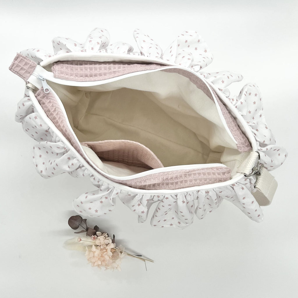 Bolso Bombonera Rosa Estrellas