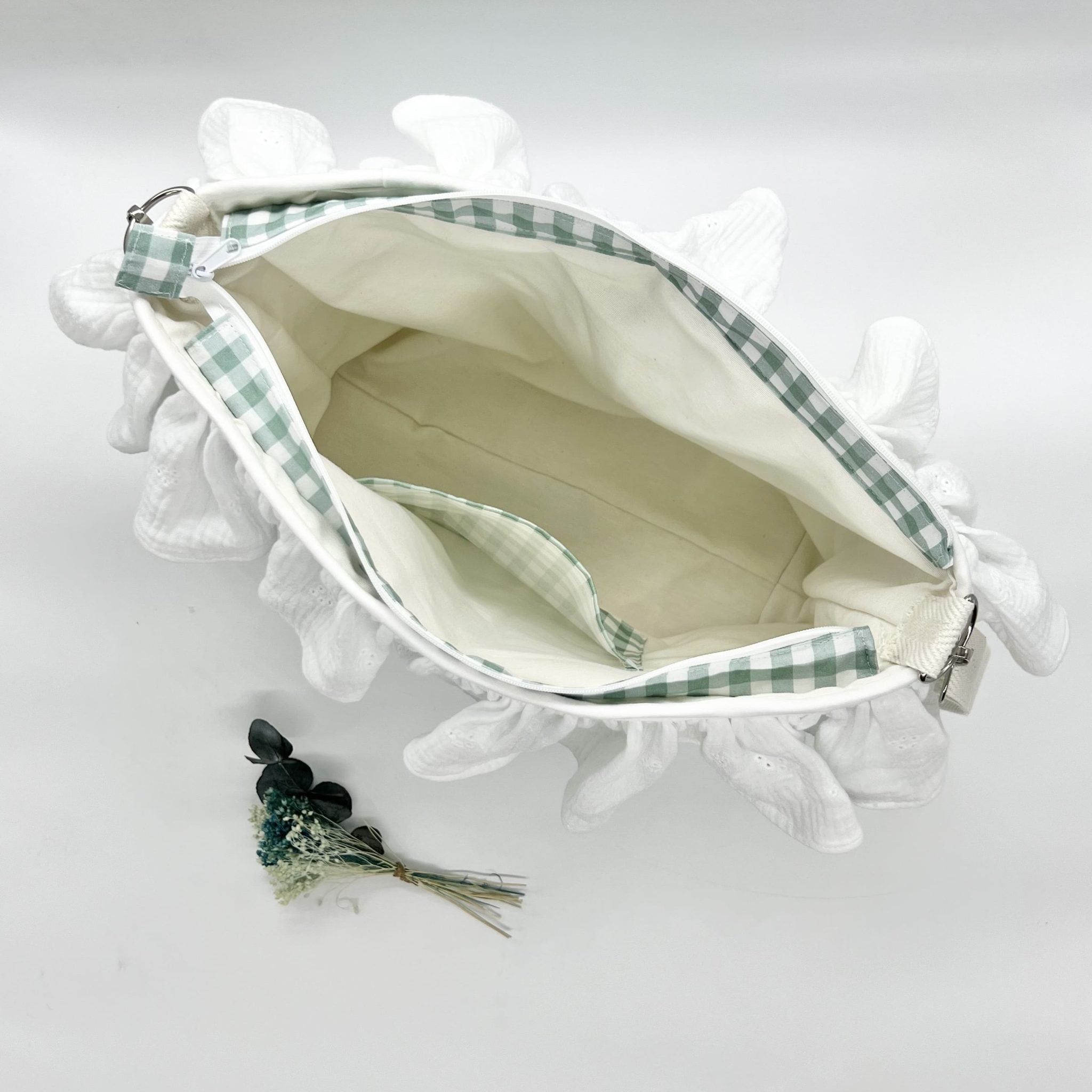Bolso Bombonera Vichy Verde