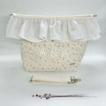 Bolso bombonera Flores Beige