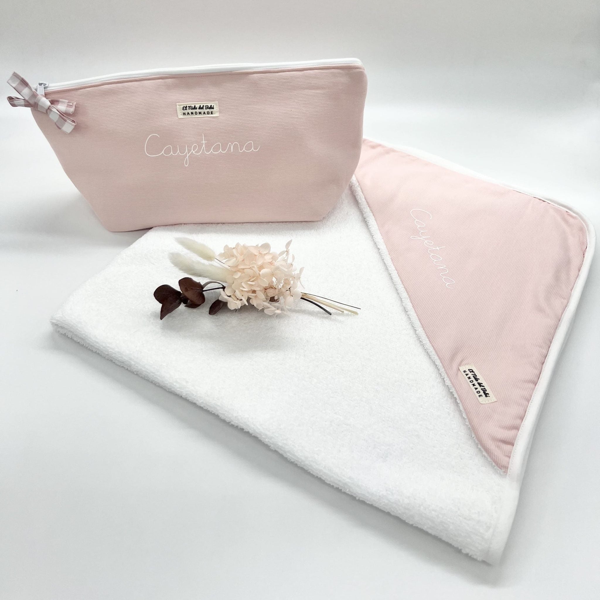 Neceser Impermeable Pañalera Rosa Pastel