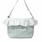 Bolso bombonera vichy verde
