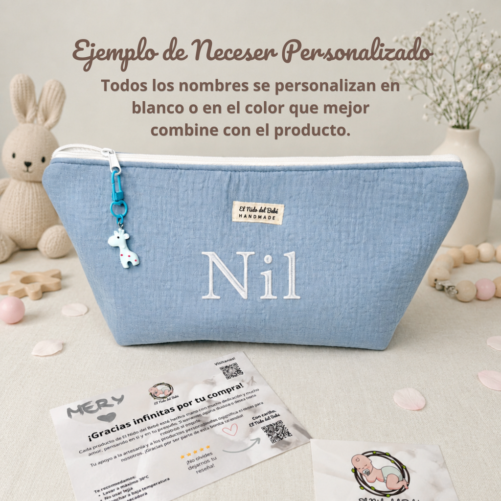 Neceser Impermeable Pañalera Azul Báltico